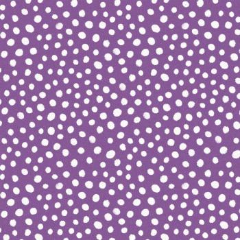 Baumwolle Pixi Patch Lila mit Weißen Tupfen